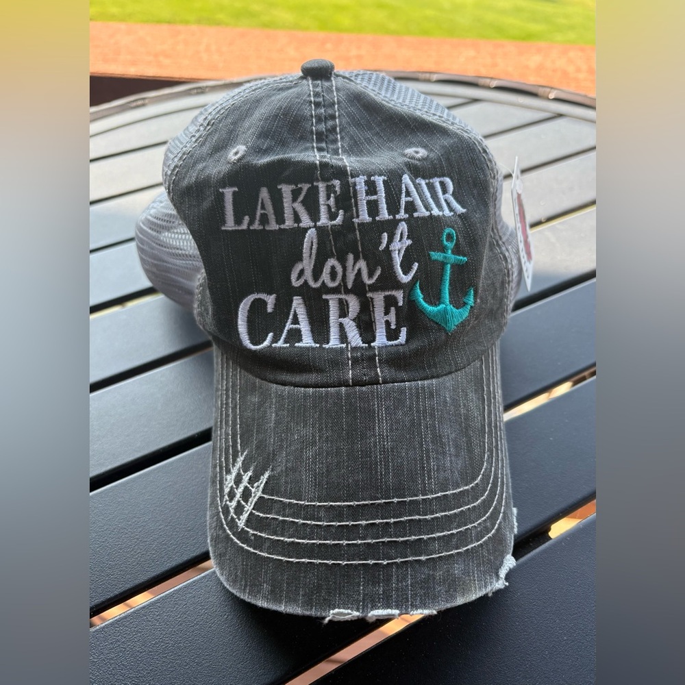NWT Ladies Lake Hair Don’t Care Baseball Cap